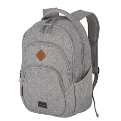 Lekki solidny plecak miejski Travelite BASICS 22L szary