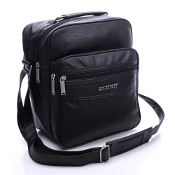 Torba męska Bag Street 1805 skóra eko czarna