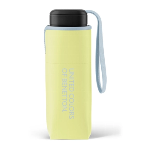 Mała kieszonkowa parasolka BENETTON Ultra mini flat yellow pear jasno żółta