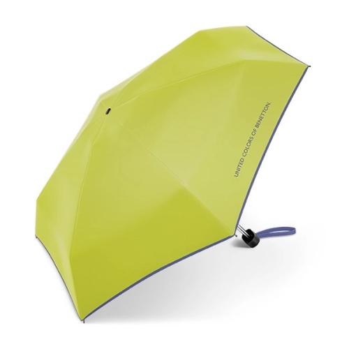 Mała kieszonkowa parasolka BENETTON Ultra mini flat grenoble green limonkowa