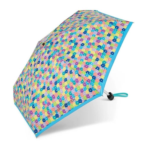 Parasol kieszonkowy Benetton Ultra Mini 59051 blooming dots blue