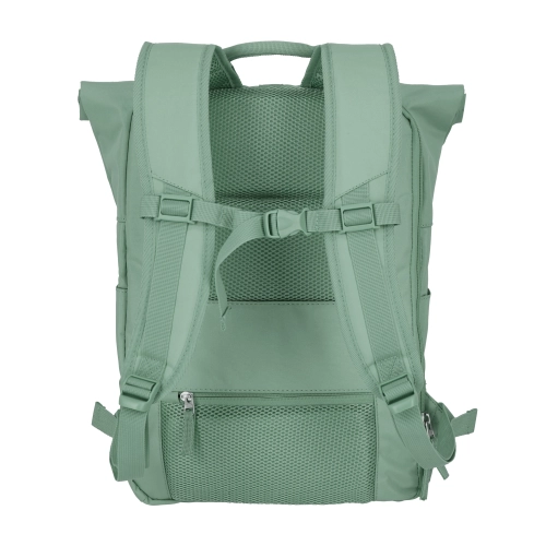 Plecak podróżny sportowy na laptop Travelite Basics rolowany 35L jasny zielony