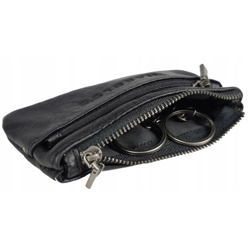 Czarne etui na klucze skórzane Bag Street 5527 black
