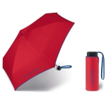Mała kieszonkowa parasolka BENETTON Ultra mini flat wiatroodporna czerwona