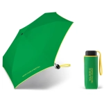Mała kieszonkowa parasolka BENETTON Ultra mini flat wiatroodporna zielona