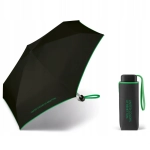 Mała kieszonkowa parasolka BENETTON Ultra mini flat wiatroodporna czarna