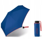 Mała kieszonkowa parasolka BENETTON Ultra mini flat wiatroodporna niebieska