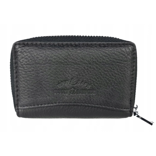 Czarne etui na karty skórzane Jennifer Jones 5339 black