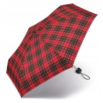 Mała parasolka HAPPY RAIN Ultra mini kratka czerw