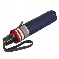 Mocny wiatroodporny parasol KNIRPS T.200 premium grace granatowy