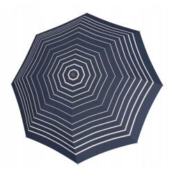 Parasol wiatroodporny DOPPLER Fiber Magic automat granatowy paski