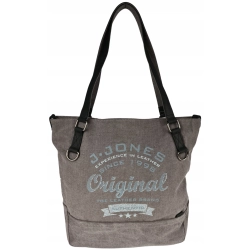 Torebka damska vintage shopper Jennifer Jones szara