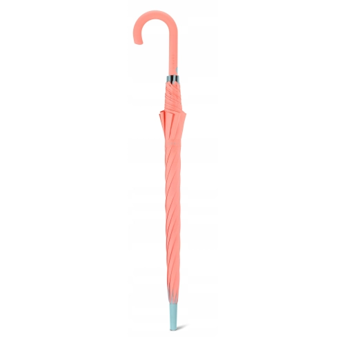 Parasol długi ESPRIT Long AC Color Pop coral/aqua