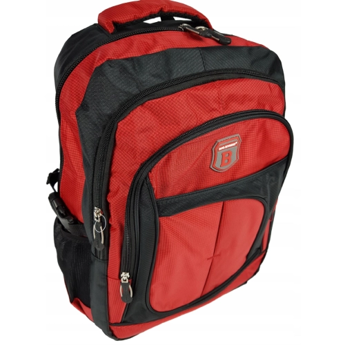 Plecak BAG STREET szkolny turystyczny do pracy na laptopa 4065 czerwony