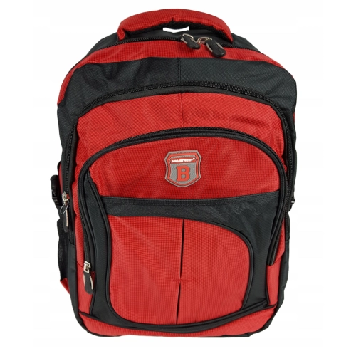 Plecak BAG STREET szkolny turystyczny do pracy na laptopa 4065 czerwony