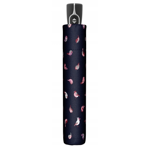 Parasol wiatroodporny DOPPLER Fiber Magic automat birds granatowy ptaszki