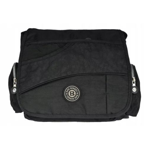 Superlekka torebka z klapą BAG STREET 2222 czarna