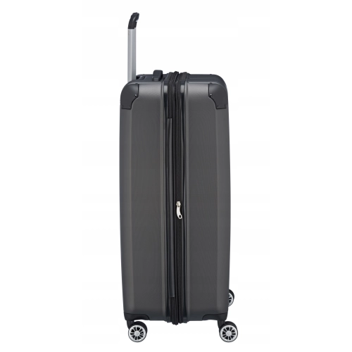Duża mocna lekka walizka TRAVELITE CITY L 119-124L antracyt