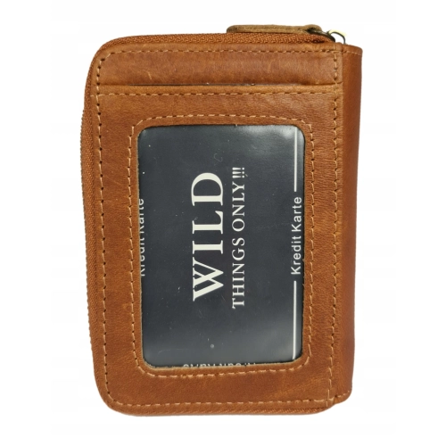 Mały portfel skórzany męski Bag Street 5511 RFID jasny brąz