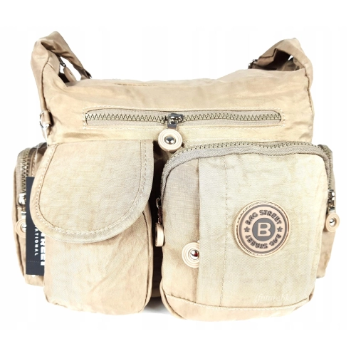 Superlekka torebka miejska BAG STREET 2219 jasna beżowa