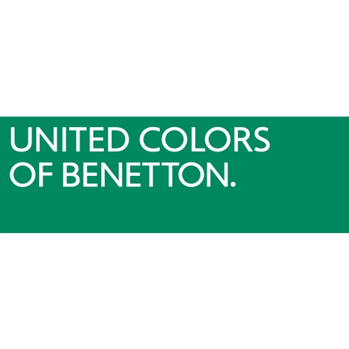 Parasolka BENETTON Mini AC wiatroodporna kolorowe pasy limonka