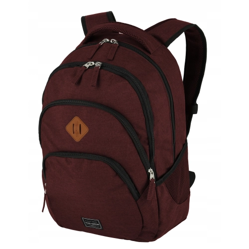 Lekki solidny plecak miejski Travelite BASICS 22L bordowy