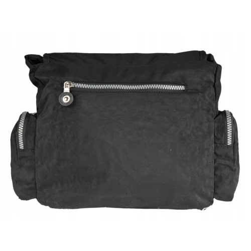 Superlekka torebka z klapą BAG STREET 2222 czarna