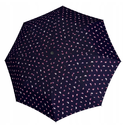 Parasol wiatroodporny DOPPLER Fiber Magic automat birds granatowy ptaszki