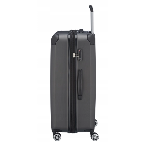 Duża mocna lekka walizka TRAVELITE CITY L 119-124L antracyt