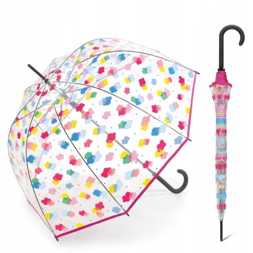 Parasol długi BENETTON Long AC przezroczysty