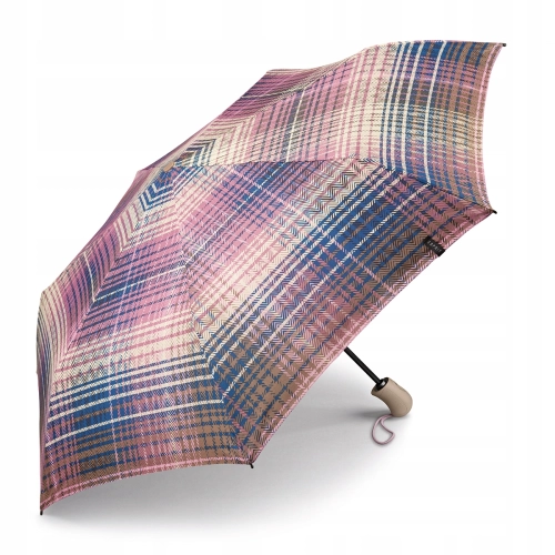 Parasolka lekka w kratę ESPRIT Easymatic light Dusky Orchid 58641