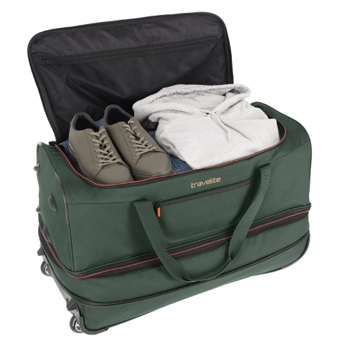 Torba podróżna na kółkach TRAVELITE Basics 98/119L ciemno zielona
