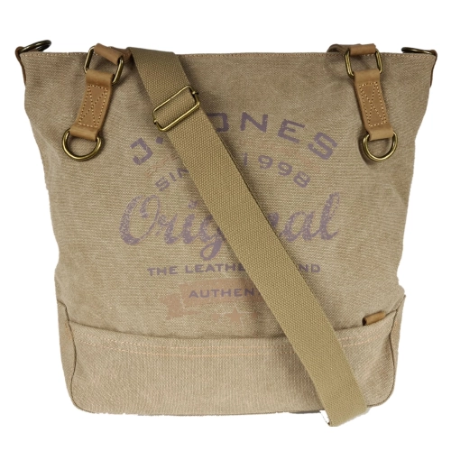 Torebka damska vintage shopper Jennifer Jones beżowa