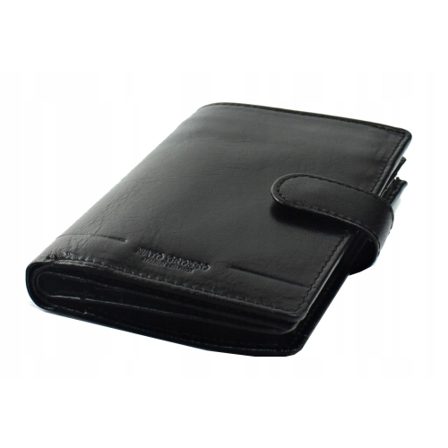 Elegancki portfel męski skórzany Mato Grosso 0703/17 60 RFID czarny
