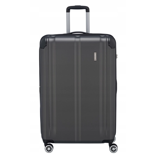 Duża mocna lekka walizka TRAVELITE CITY L 119-124L antracyt