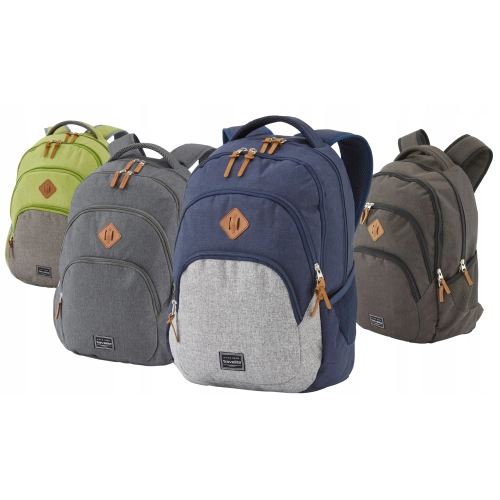 Lekki solidny plecak miejski Travelite BASICS 22L czerwony melanż