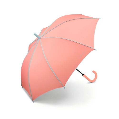 Parasol długi ESPRIT Long AC Color Pop coral/aqua
