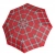 Mocny wiatroodporny parasol KNIRPS T.200 premium czerwona krata